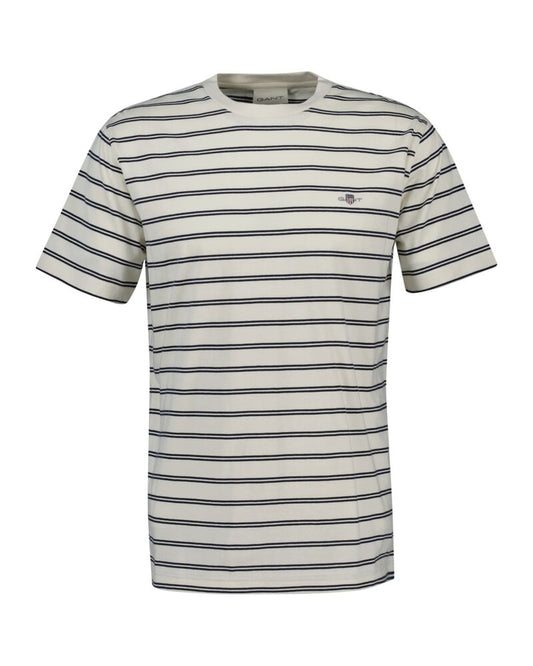 STRIPED SS TSHIRT Beige / S