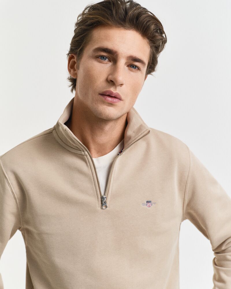 REG SHIELD HALF ZIP SWEAT Brown / S