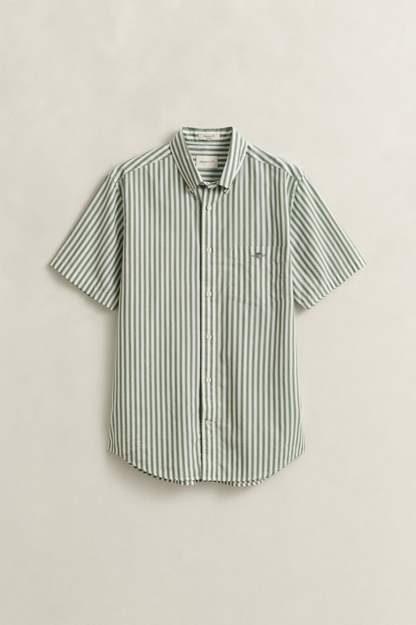 Regular Classic Poplin Stripe Ss Shirt