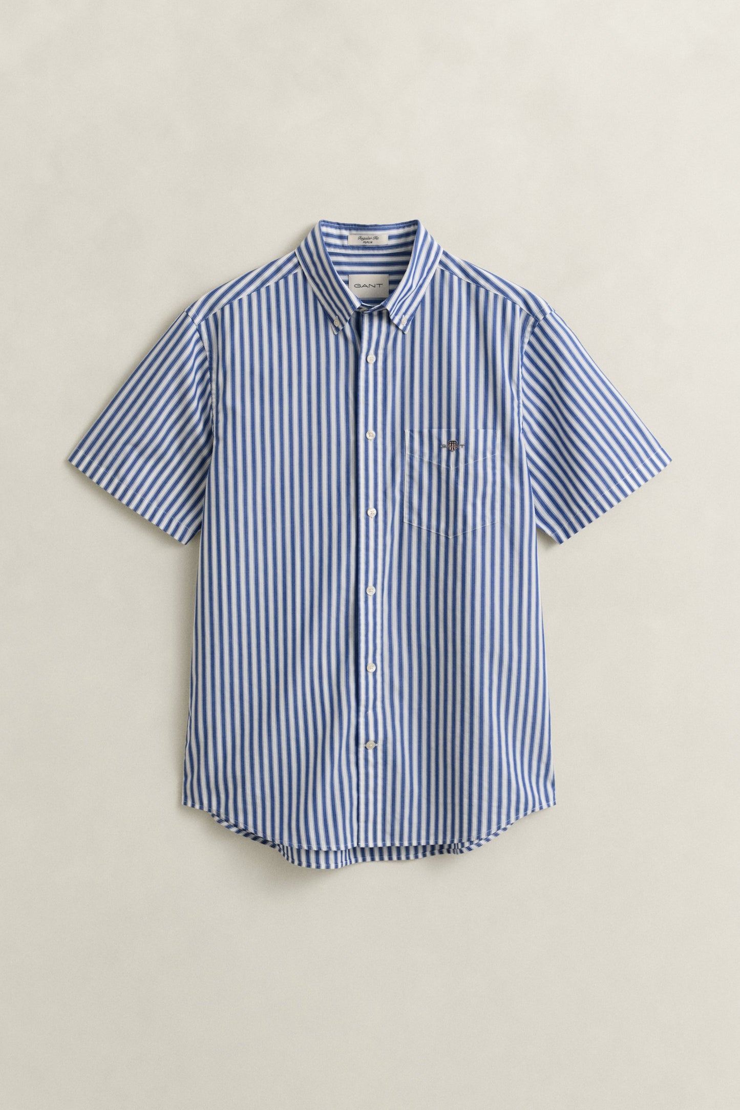Regular Classic Poplin Stripe Ss Shirt