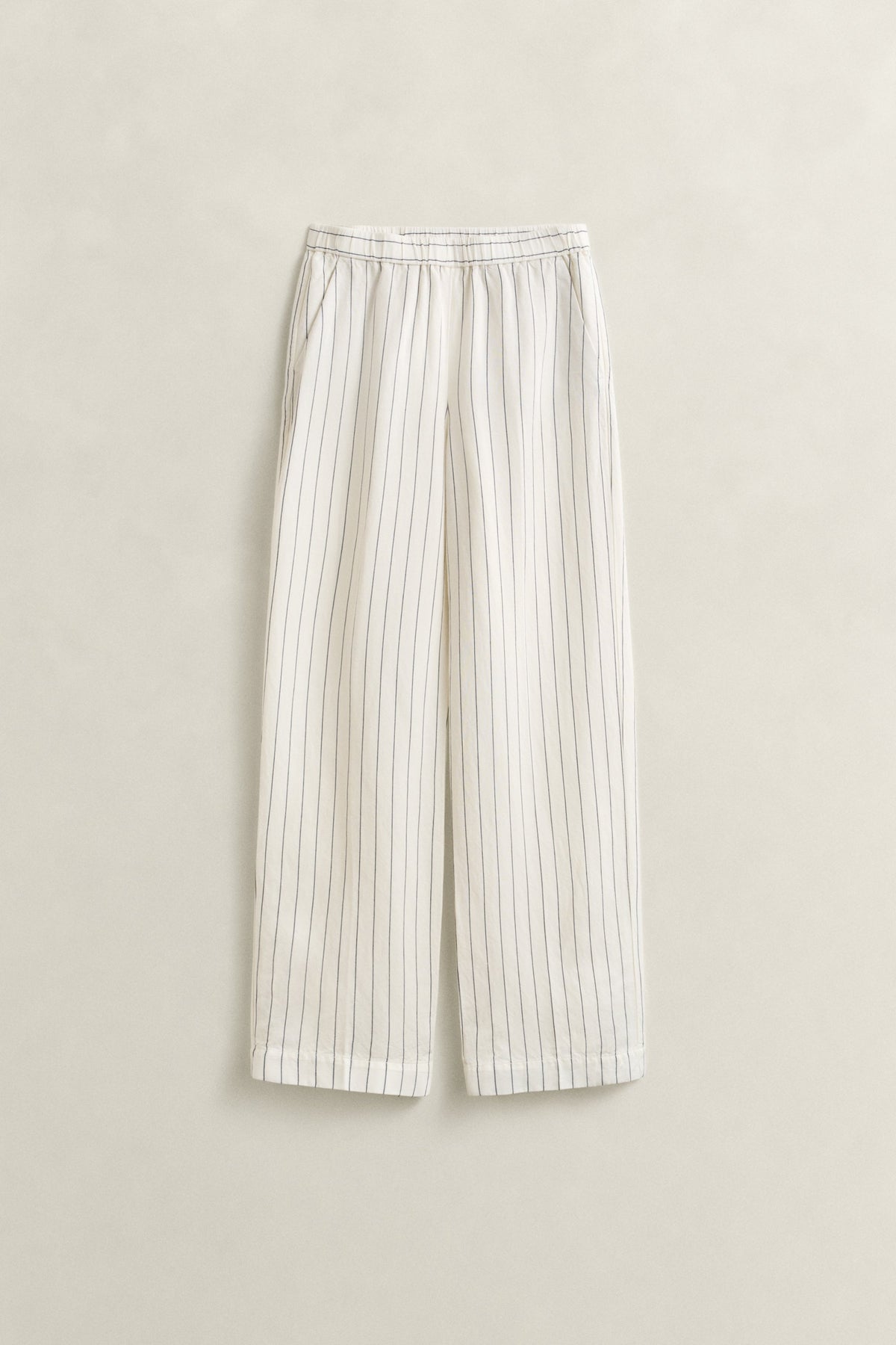 Striped Linen Blend Pants