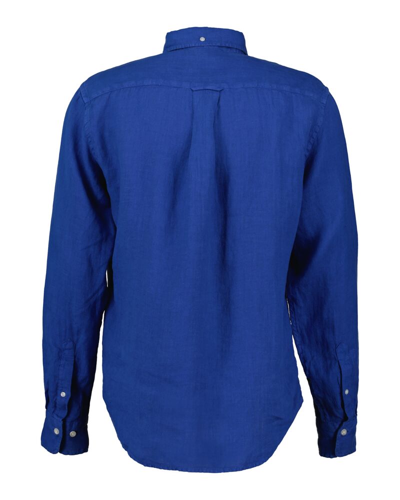 REG GMNT DYED LINEN SHIRT Blue / S