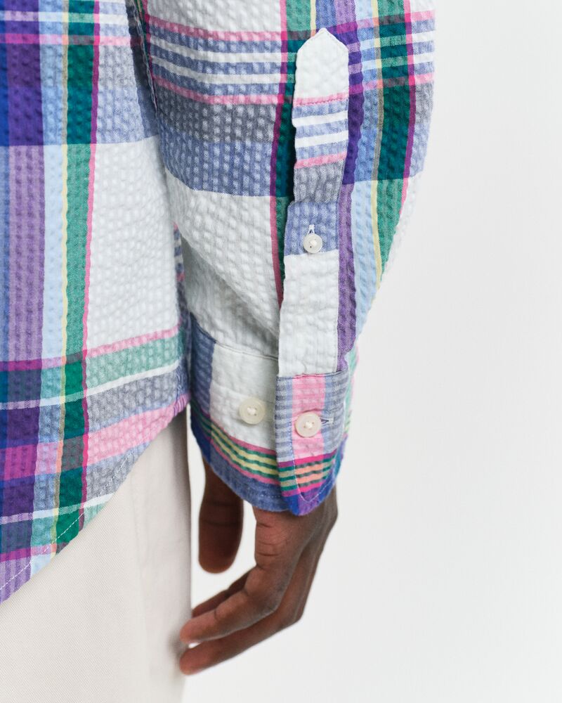 REG SEERSUCKER MADRAS SHIRT White / S