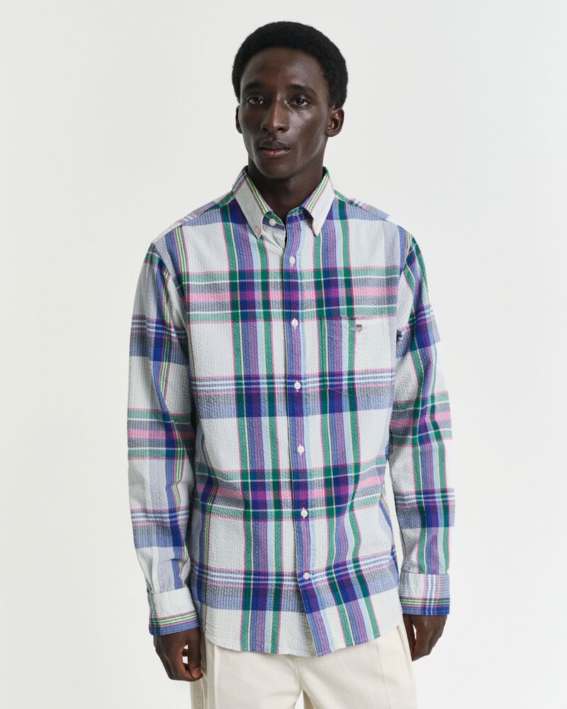 REG SEERSUCKER MADRAS SHIRT White / S