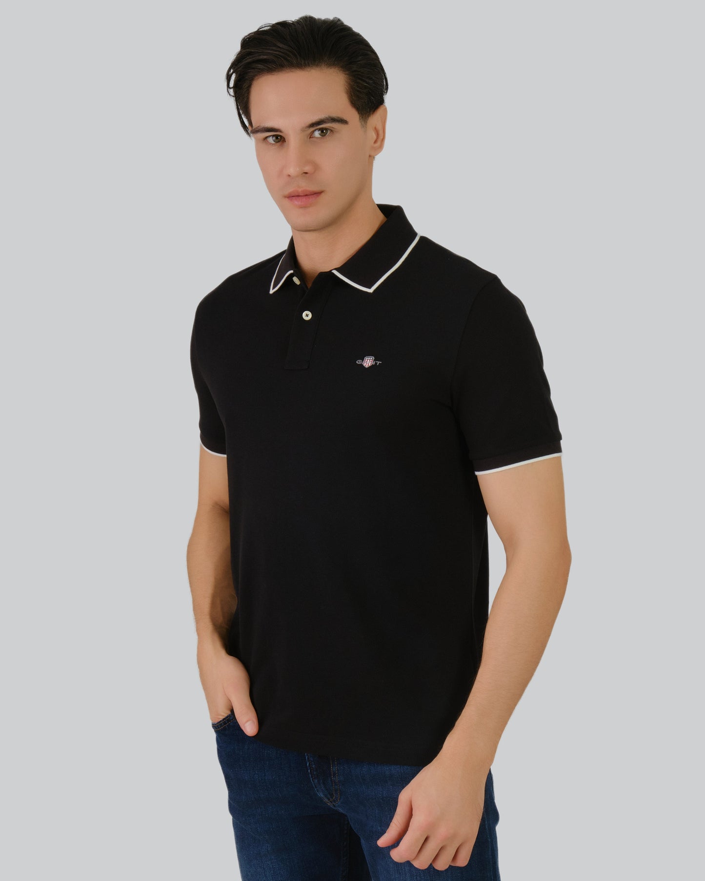 Framed Tipping Polo Black / M