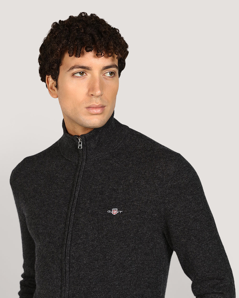 Gant Menswear Extrafe Lambswool Zip Cardigan