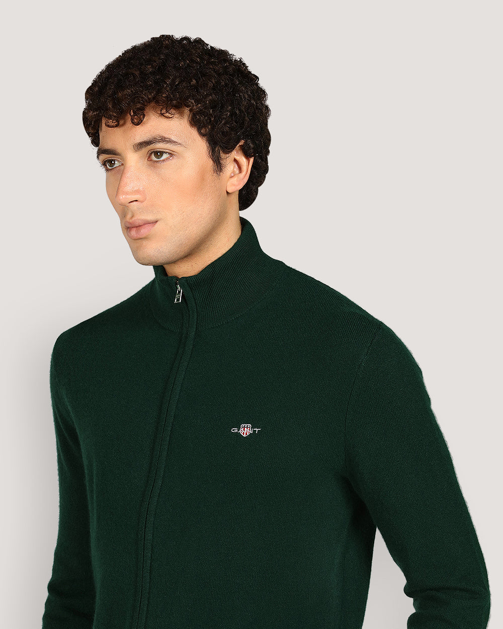 Gant Menswear Extrafe Lambswool Zip Cardigan