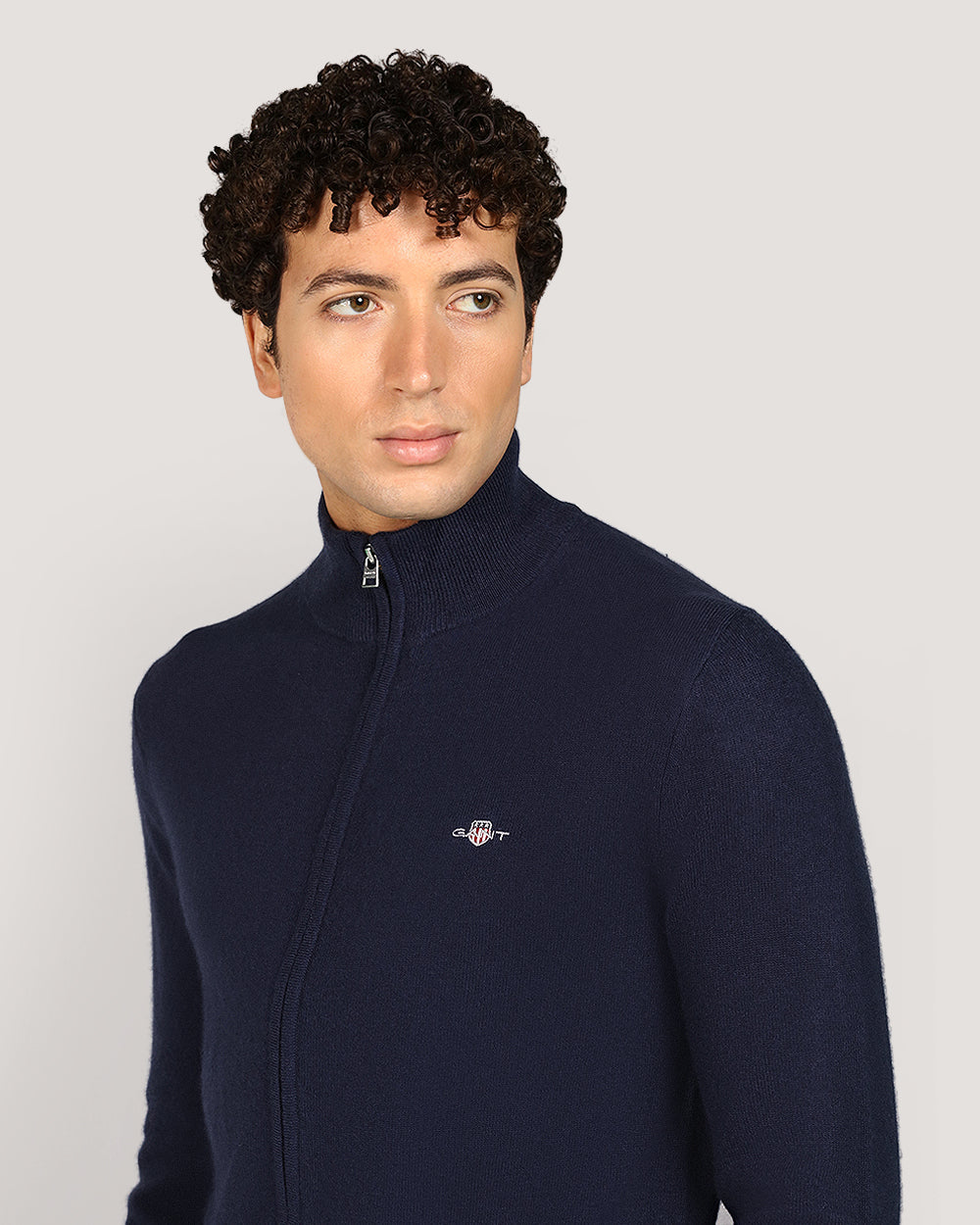 Gant Menswear Extrafe Lambswool Zip Cardigan