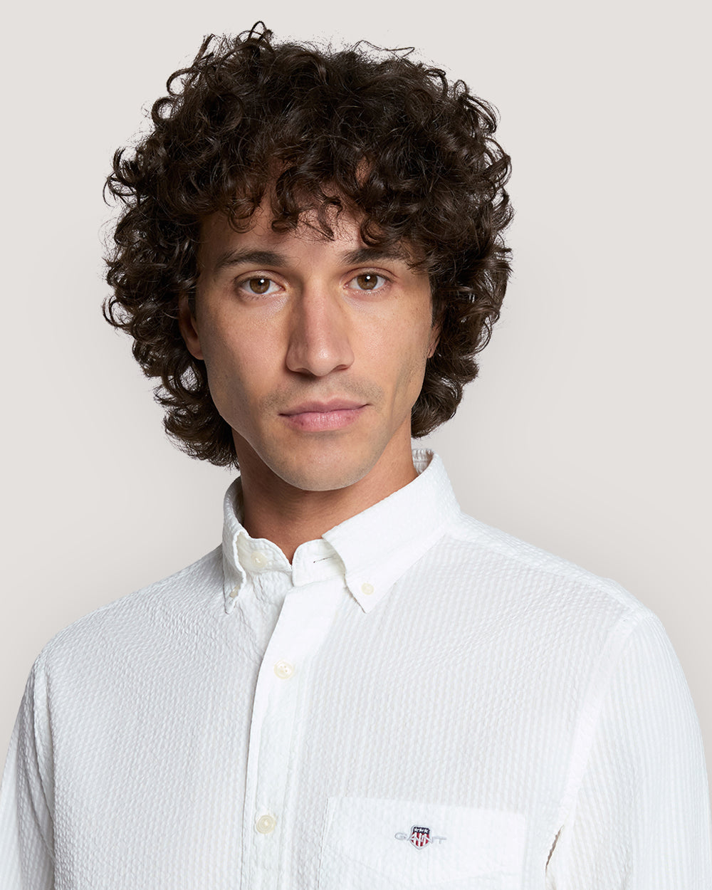 REG SOLID SEERSUCKER SHIRT