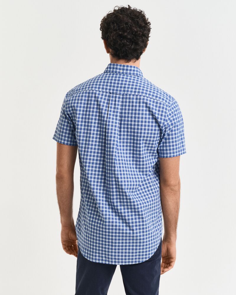 REG CLASSIC POPLIN CHECK SS SHIRT
