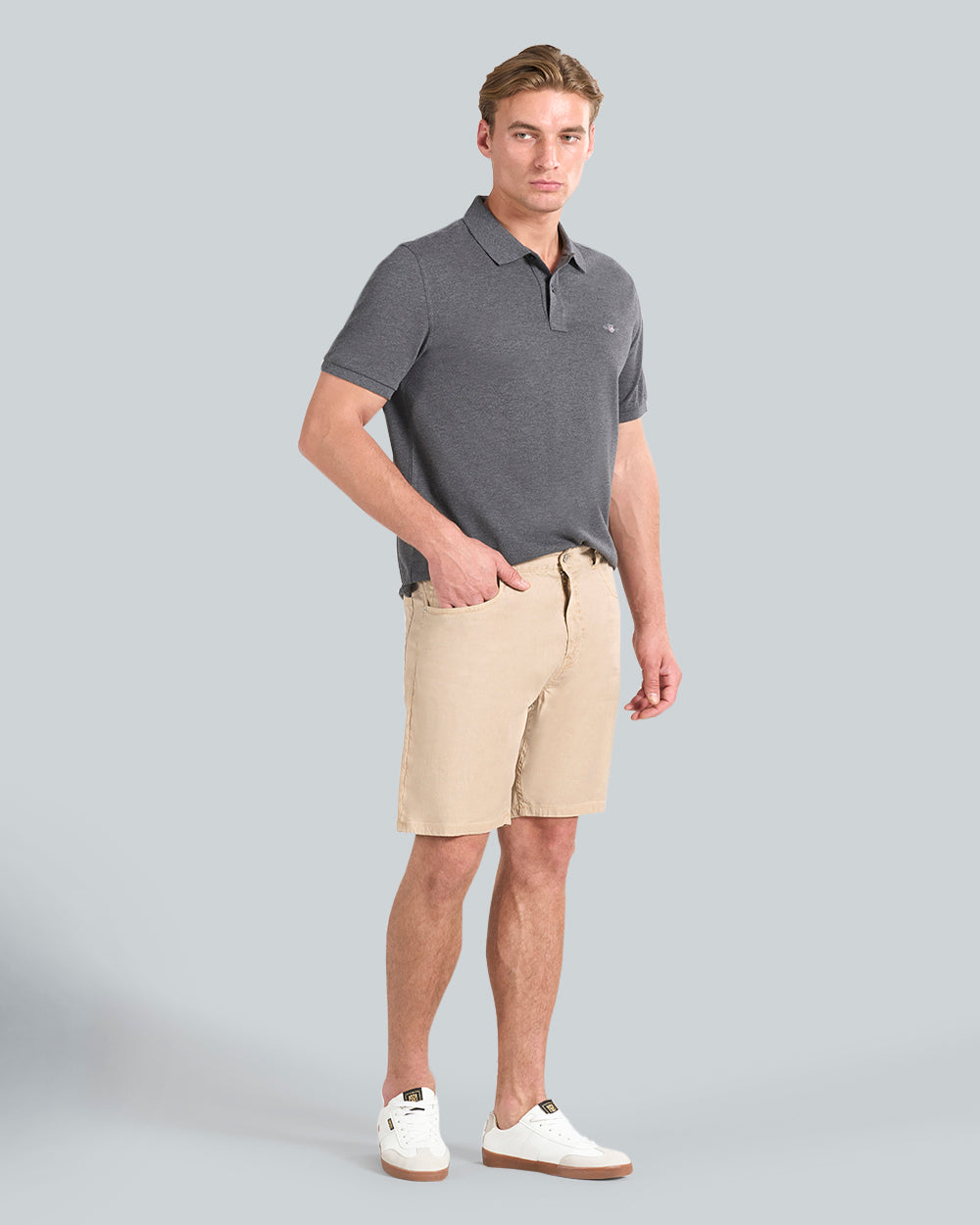 REG COT/LINEN JEANS SHORTS