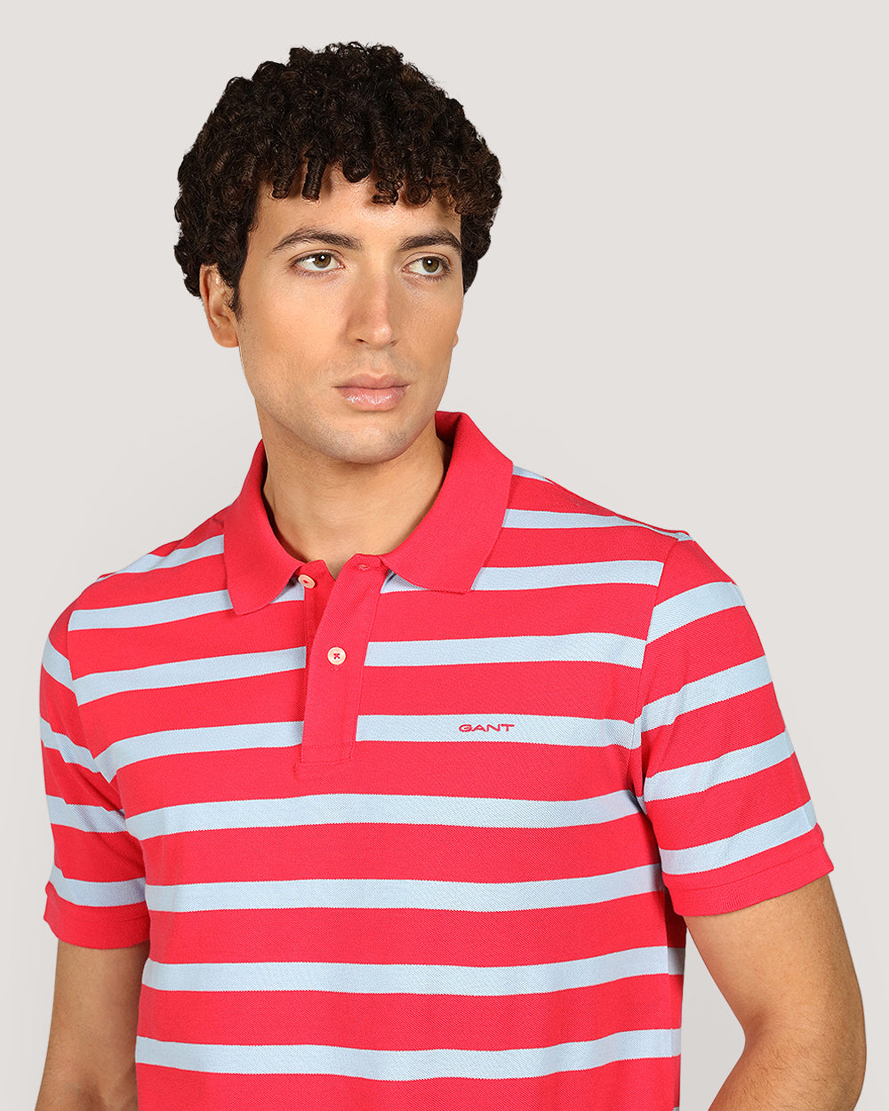 Gant Striped Short Sleeve Polo Shirt For Men