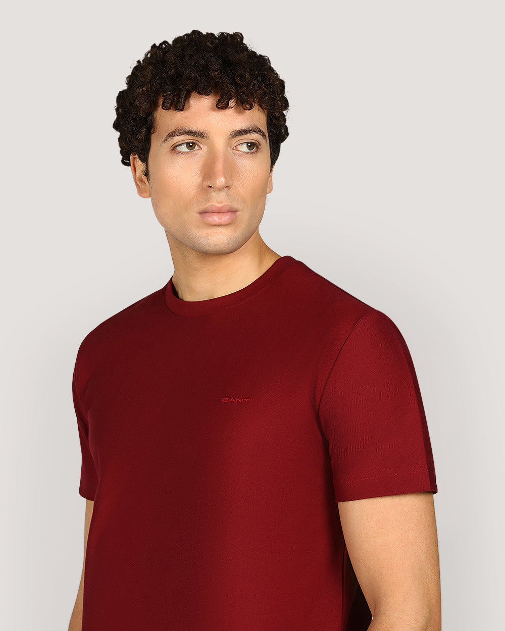 Gant Twill Texture Short Sleeve T-Shirt For Men