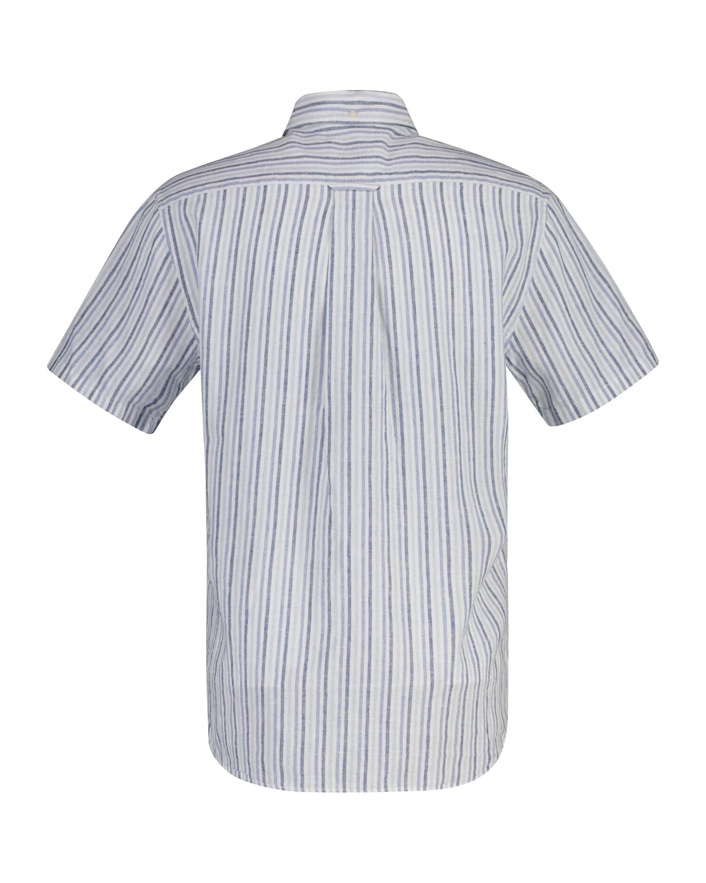 Regular Cotton Linen Stripe Ss Shirt