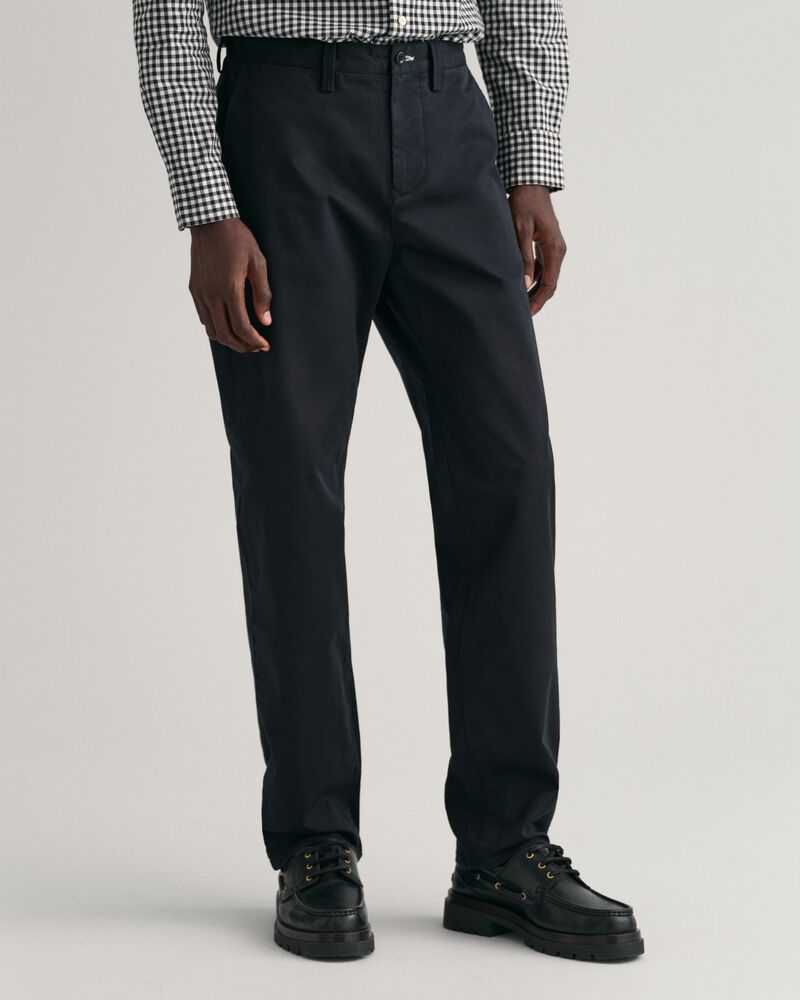 Regular Fit Twill Chinos Black / 32X32