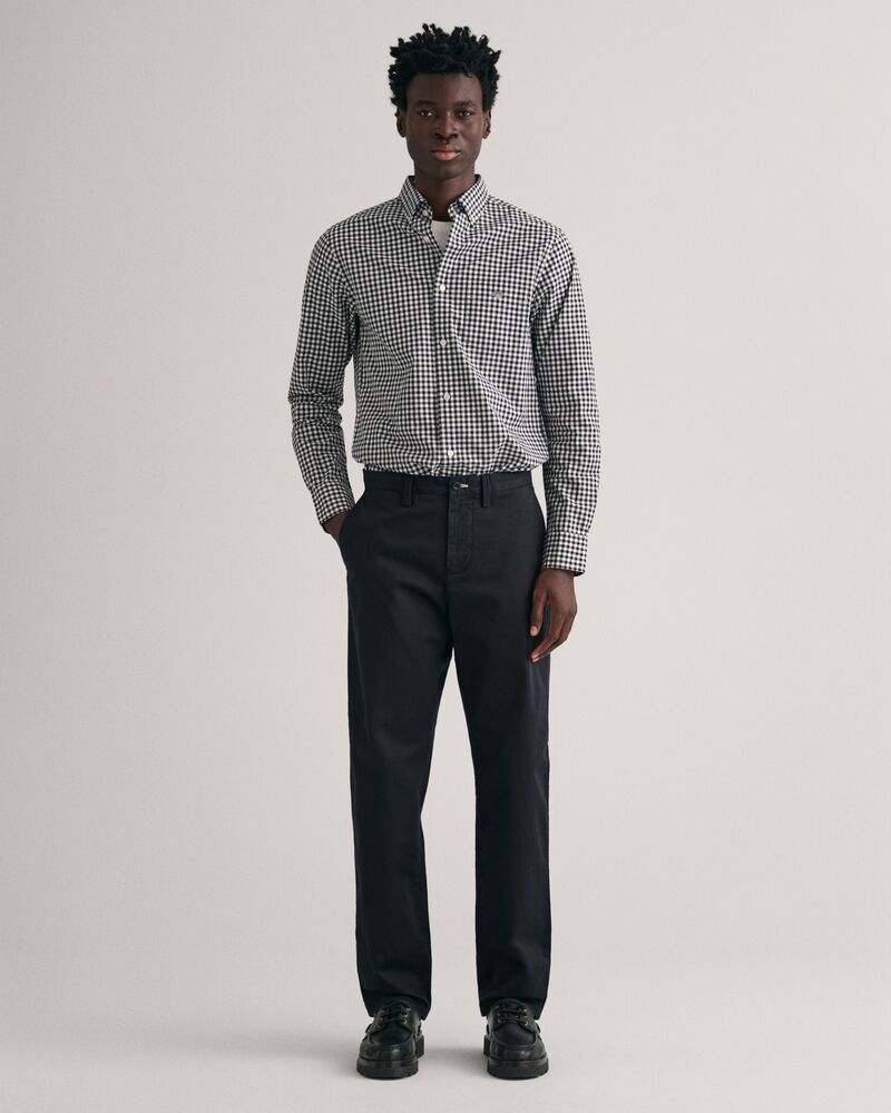 Regular Fit Twill Chinos Black / 32X32