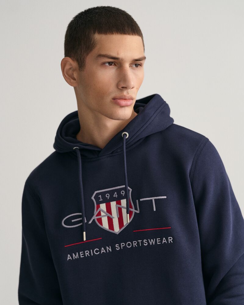 Archive Shield Hoodie Evening Blue / S