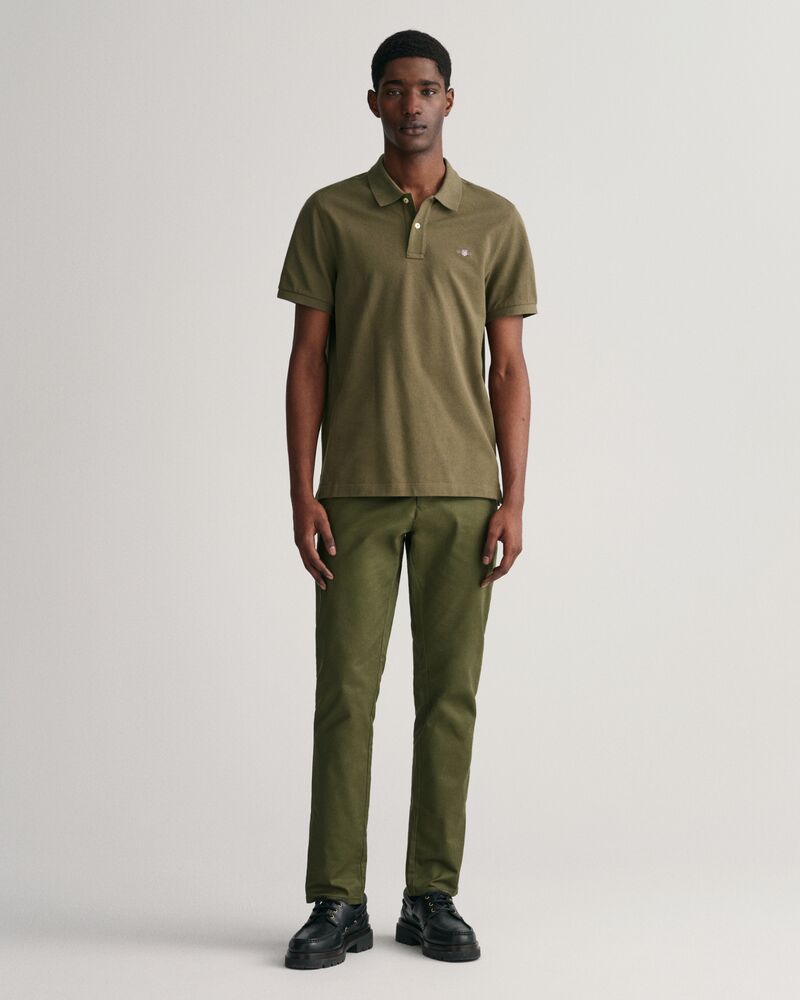 Regular Fit Shield Piqué Polo Shirt Juniper Green / S