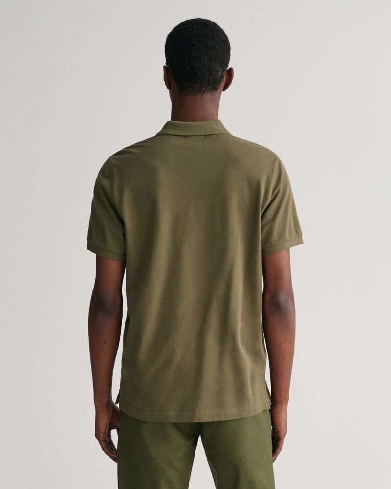 Regular Fit Shield Piqué Polo Shirt Juniper Green / S