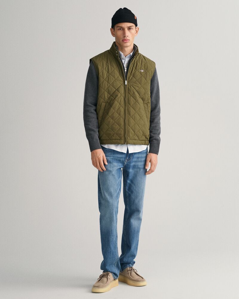 Gant Quilted Windcheater Vest Juniper Green / S