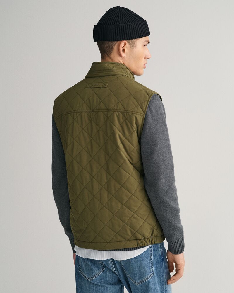 Gant Quilted Windcheater Vest Juniper Green / S