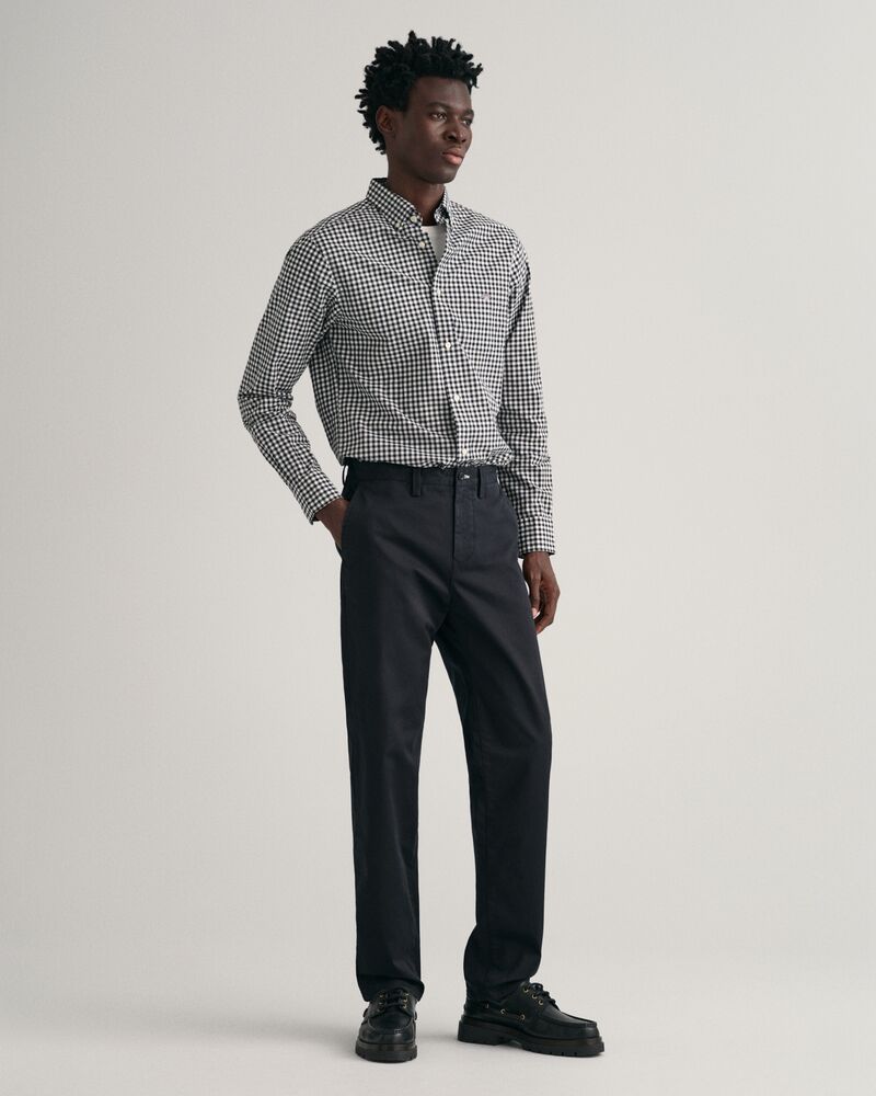Regular Fit Twill Chinos Black / 32X32