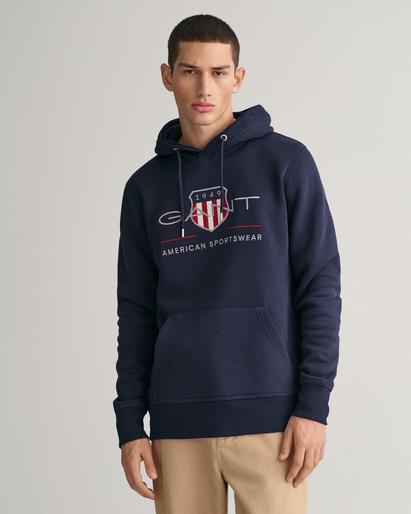 Archive Shield Hoodie Evening Blue / S
