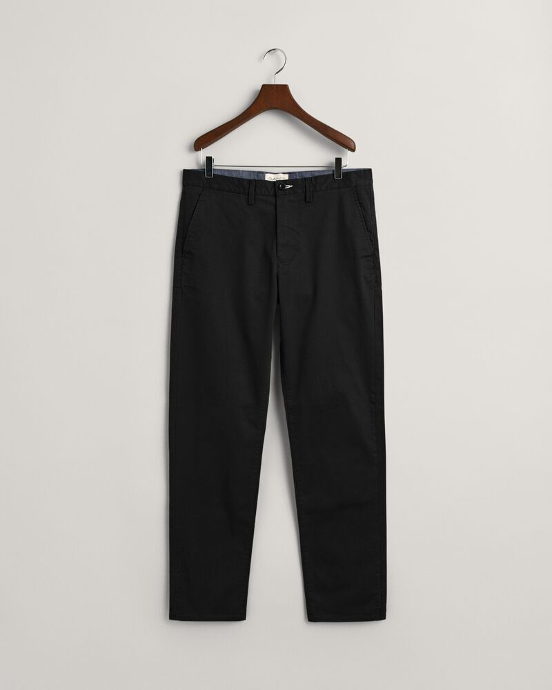 Regular Fit Twill Chinos Black / 32X32