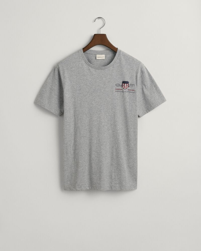 Embroidered Archive Shield T-Shirt Grey Melange / S