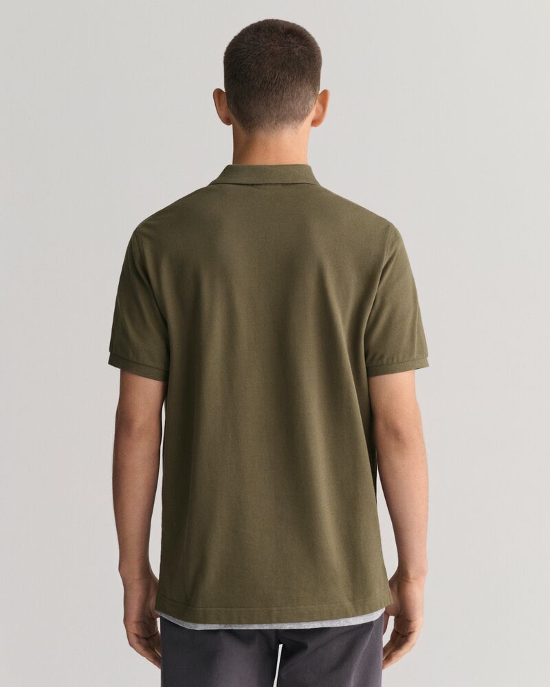 Regular Fit Shield Piqué Polo Shirt Juniper Green / S