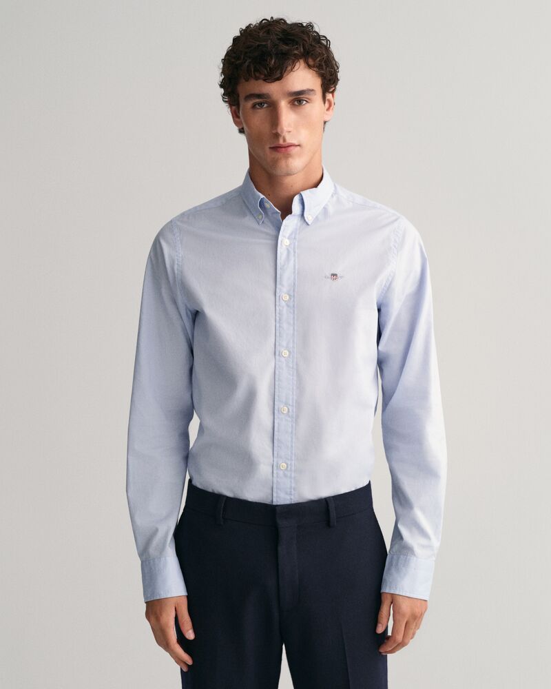 Regular Fit Pinpoint Oxford Shirt Light Blue / S