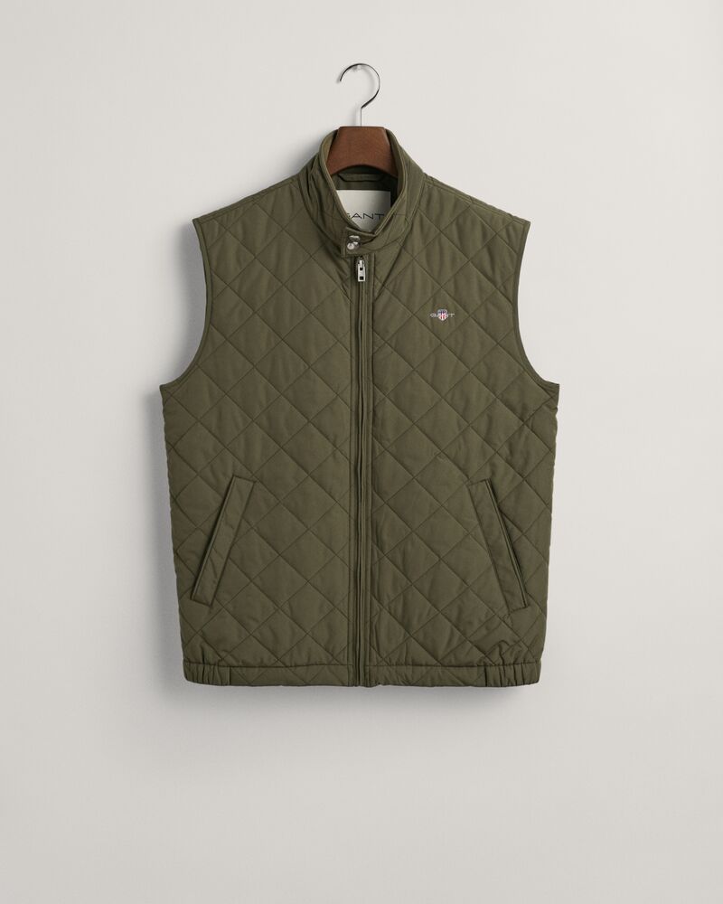 Gant Quilted Windcheater Vest Juniper Green / S