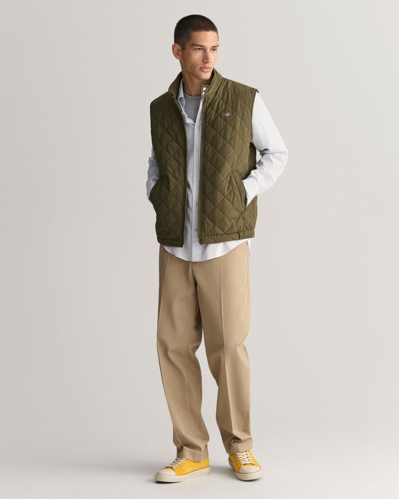 Gant Quilted Windcheater Vest Juniper Green / S