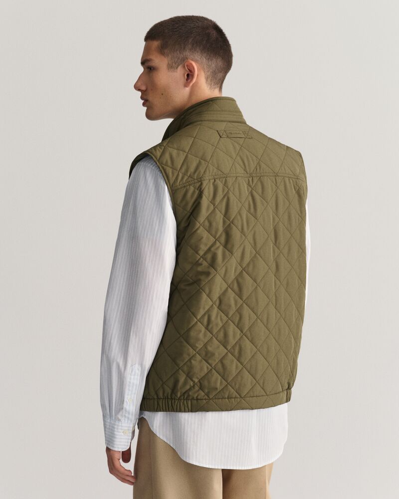 Gant Quilted Windcheater Vest Juniper Green / S