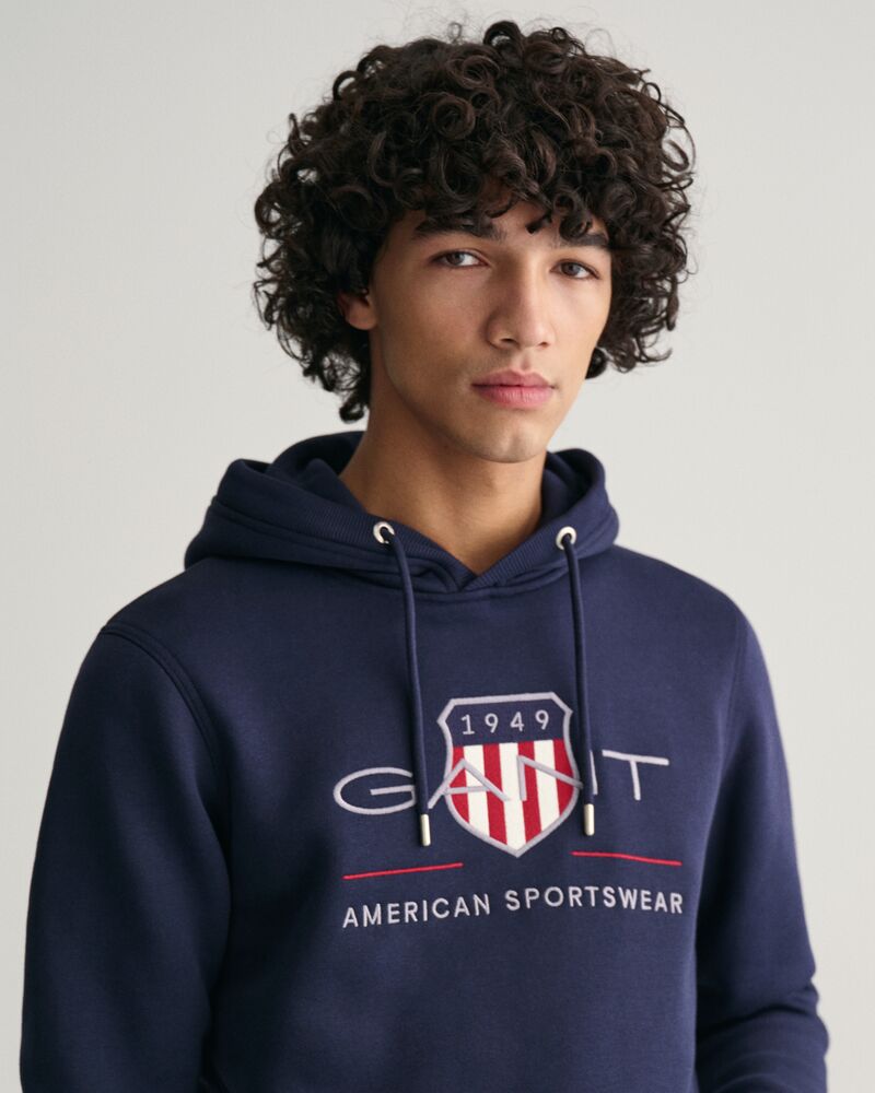 Archive Shield Hoodie Evening Blue / S