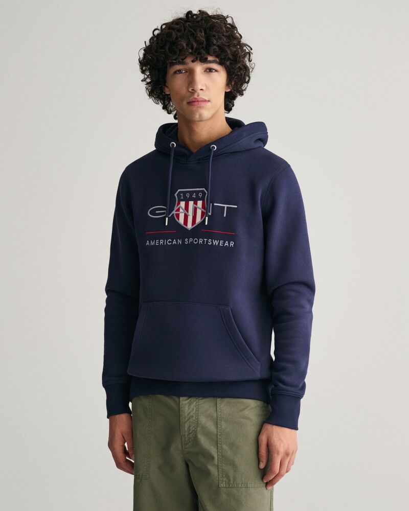 Archive Shield Hoodie Evening Blue / S