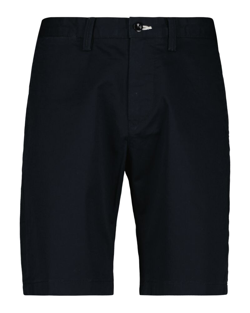 Slim Fit Twill Shorts Black / 30