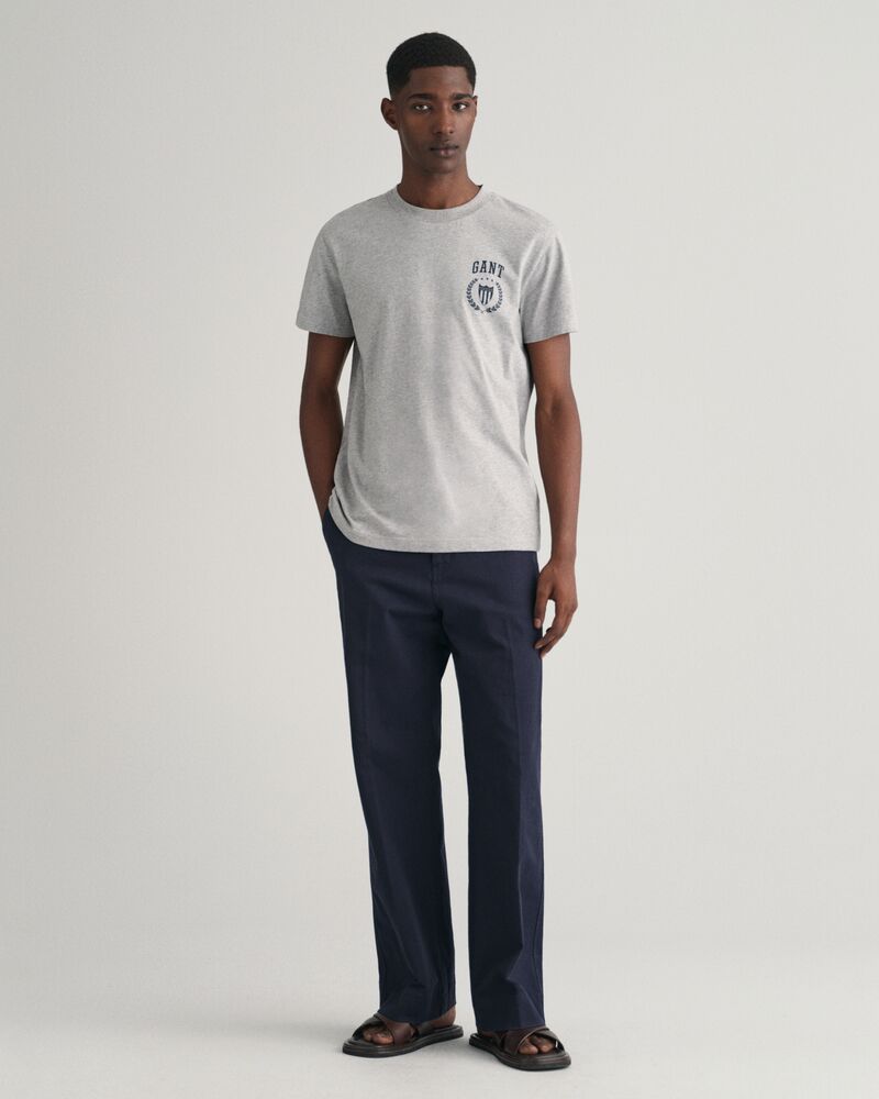 Embroidered Archive Shield T-Shirt Grey Melange / S