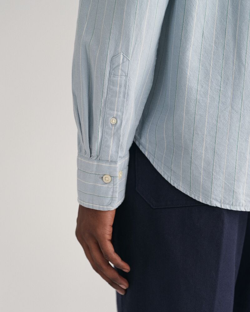 Regular Fit Striped Archive Oxford Shirt S / DOVE BLUE