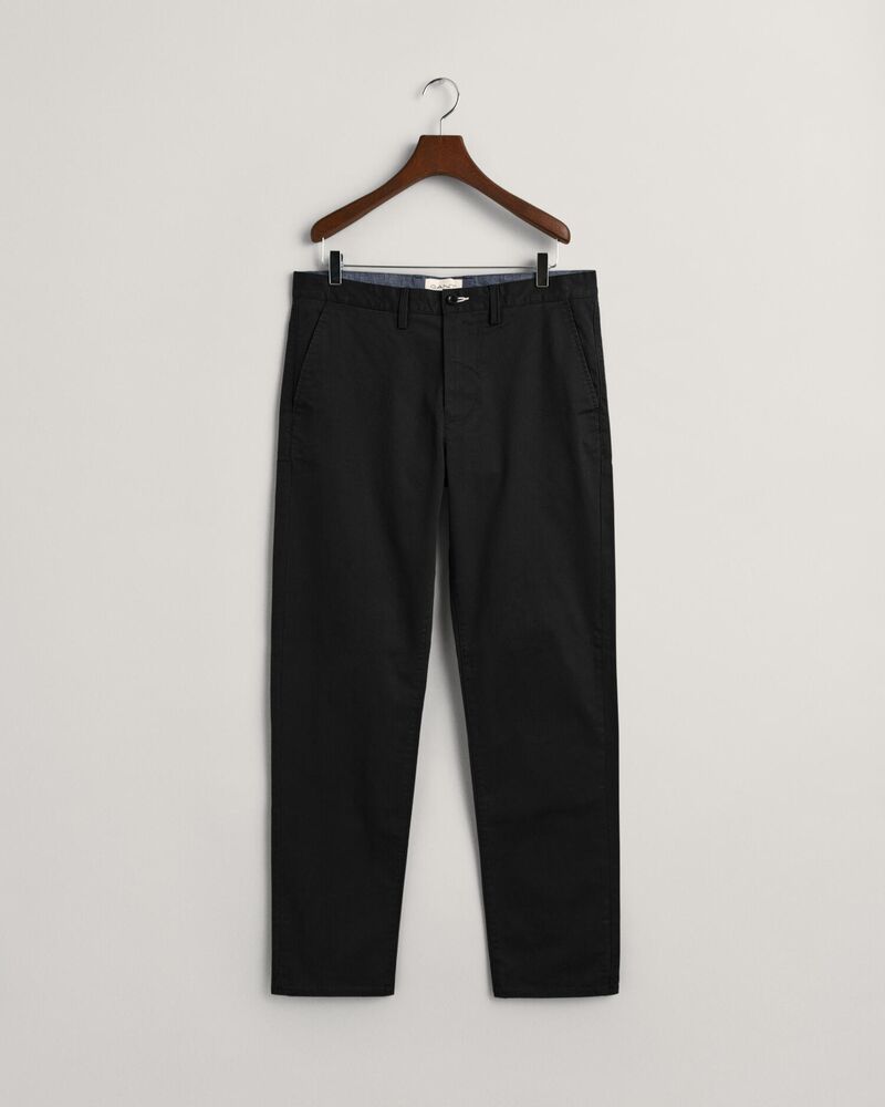 Regular Fit Twill Chinos Black / 32X32