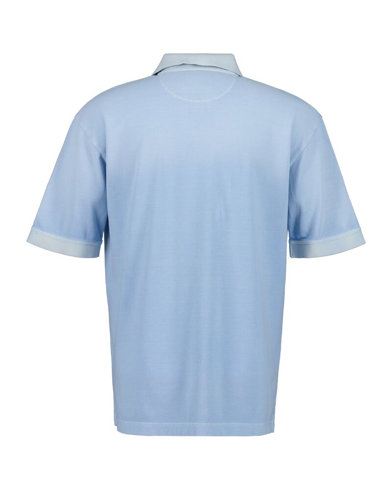 Spray-Dyed Piqué Polo Shirt Fresh Blue / M