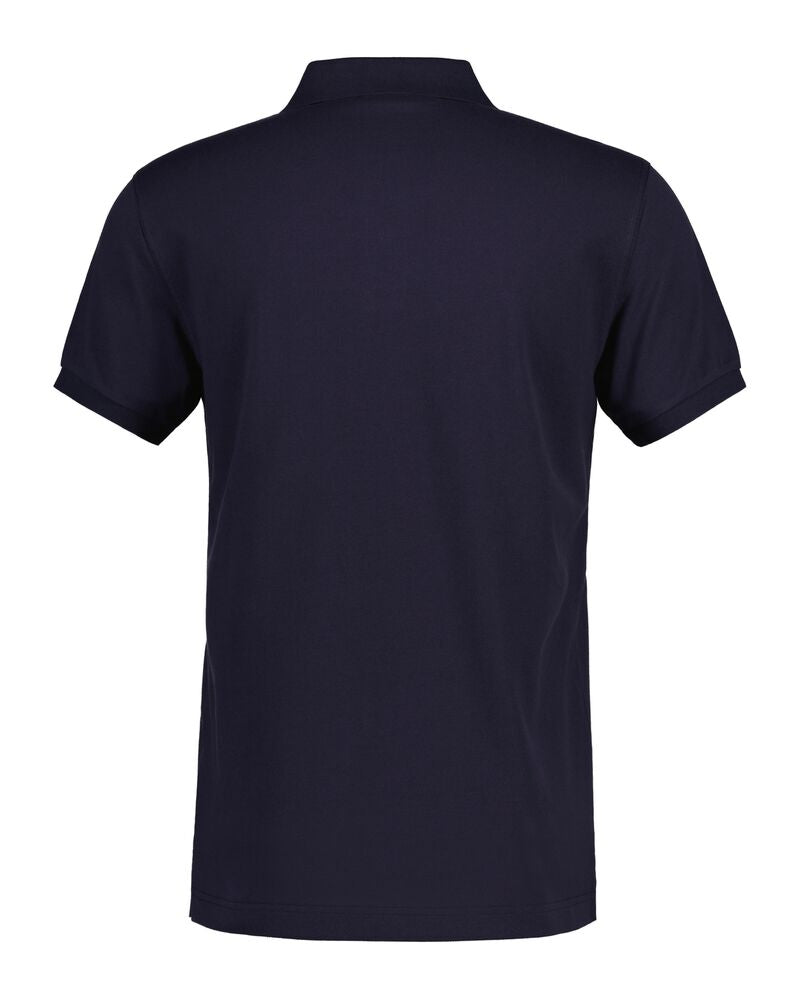 Slim Fit Shield Piqué Polo Shirt Evening Blue / S