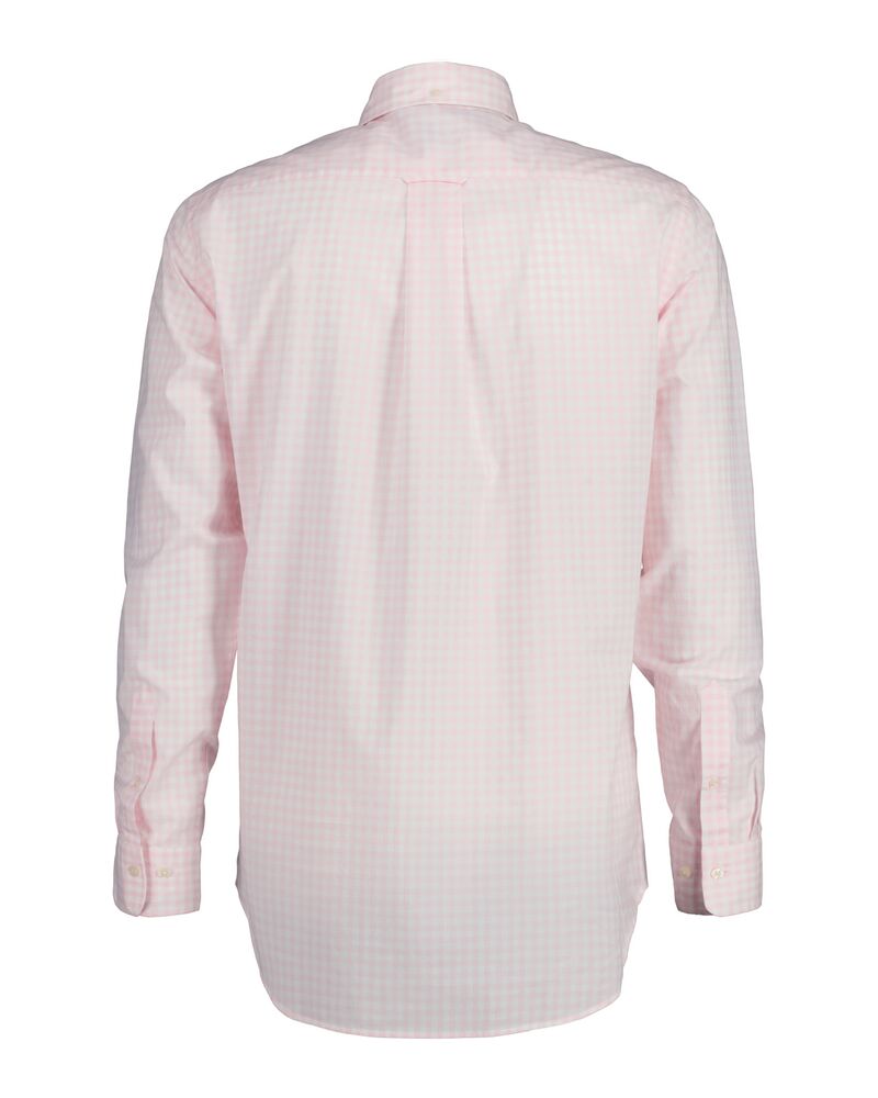 Regular Fit Gingham Poplin Shirt Light Pink / S