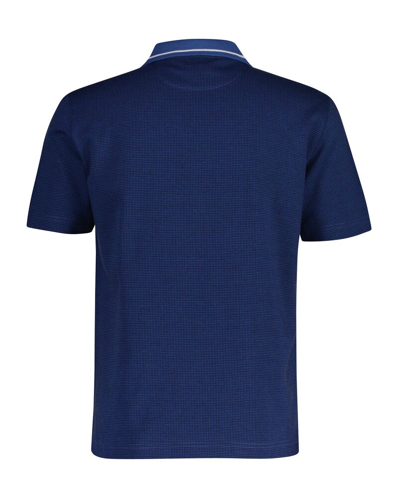 Micro Houndstooth Polo Vintage Blue / S