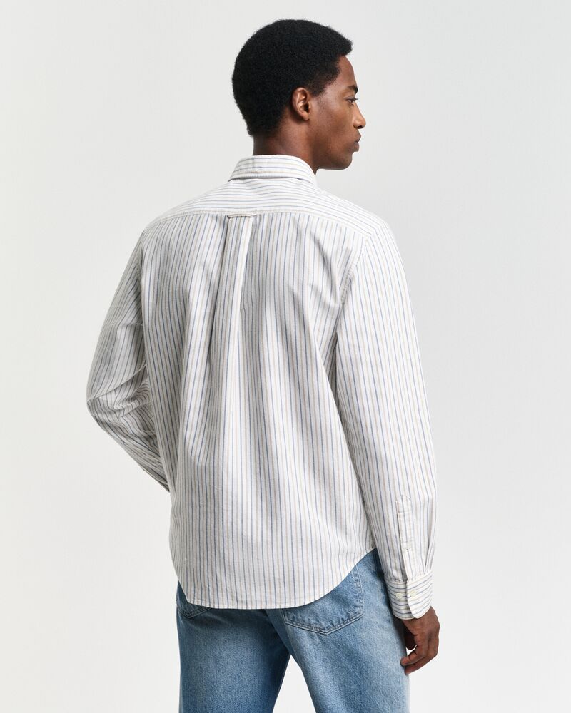 Gant Regular Fit Oxford Stripe Shirt Eggshell / S