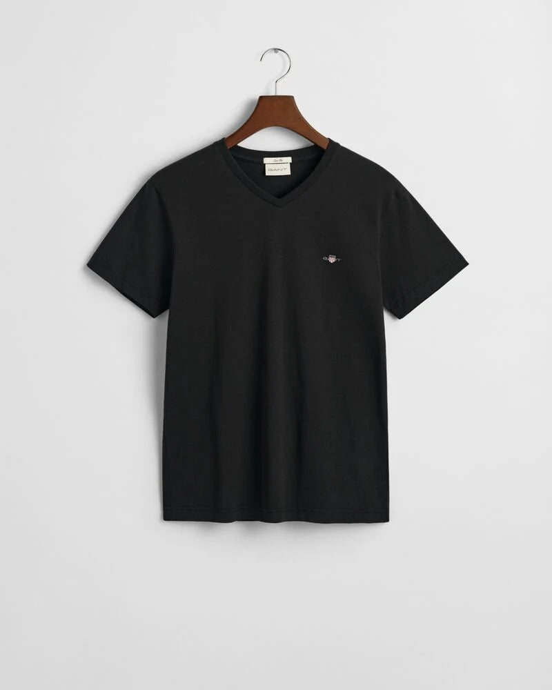 Slim Fit Shield V-Neck T-Shirt