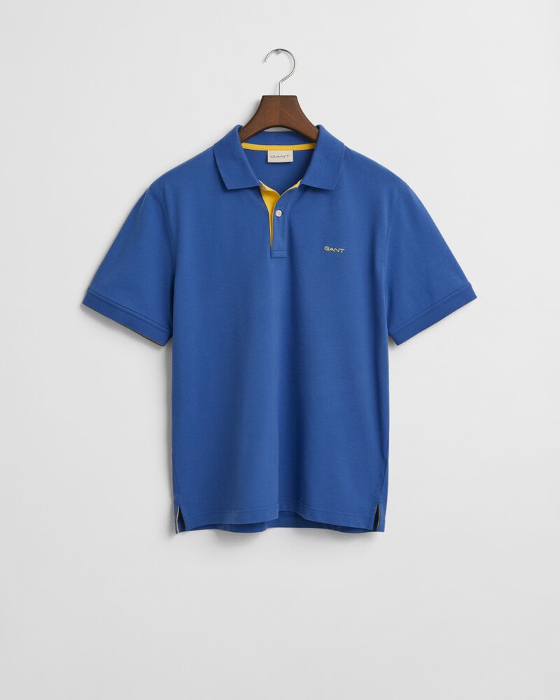 Contrast Piqué Polo Shirt