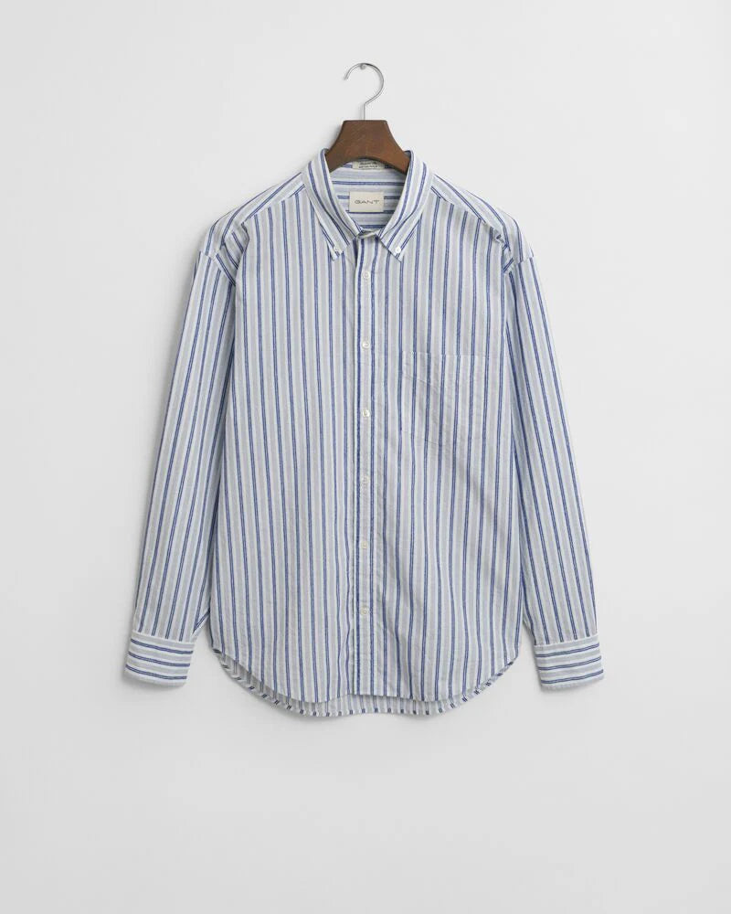 Relaxed Fit Textured Stripe Shirt