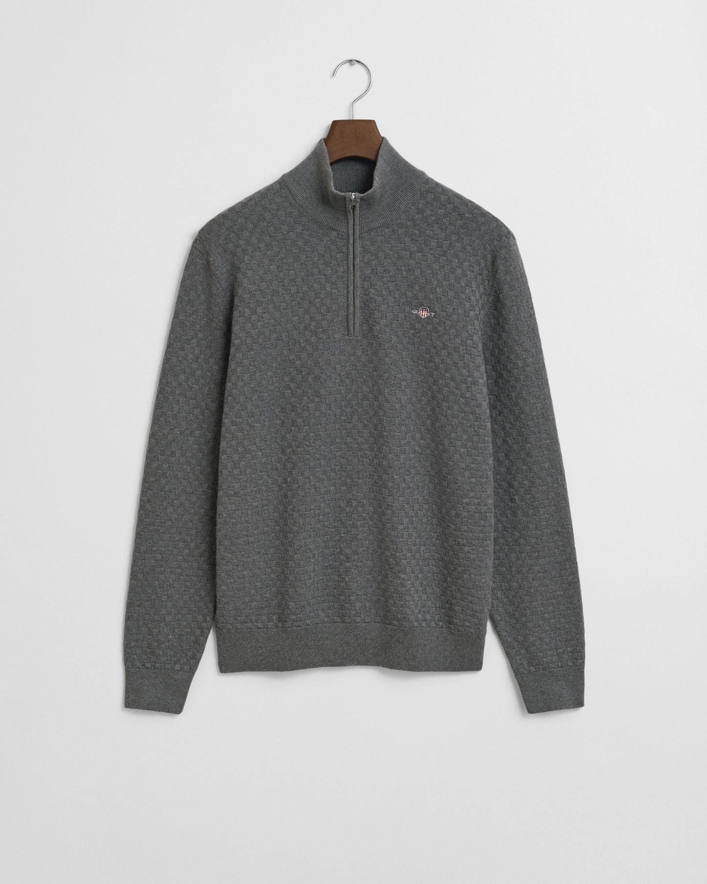 Gant Micro Texture Half-Zip Sweater