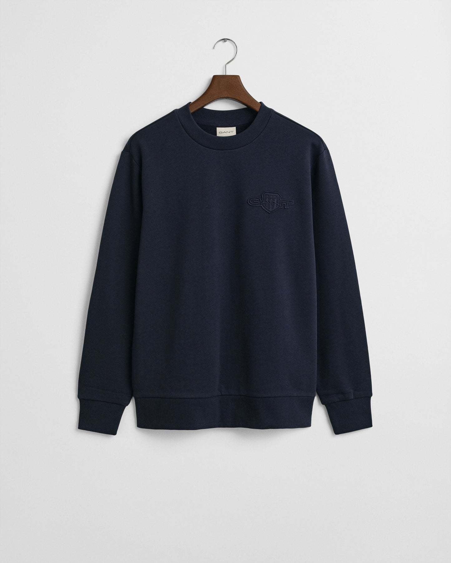 Regular Fit Tonal Shield Crew Neck Sweatshirt
